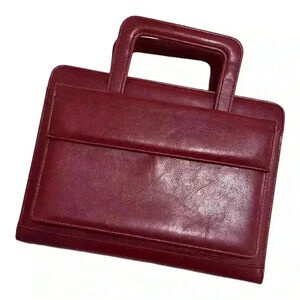 VTG Franklin Covey 365 Planner Burg.W/Retracting Handles Pouch Note Pad (1/2)